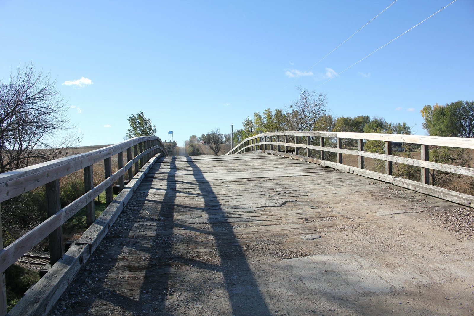 Looking south